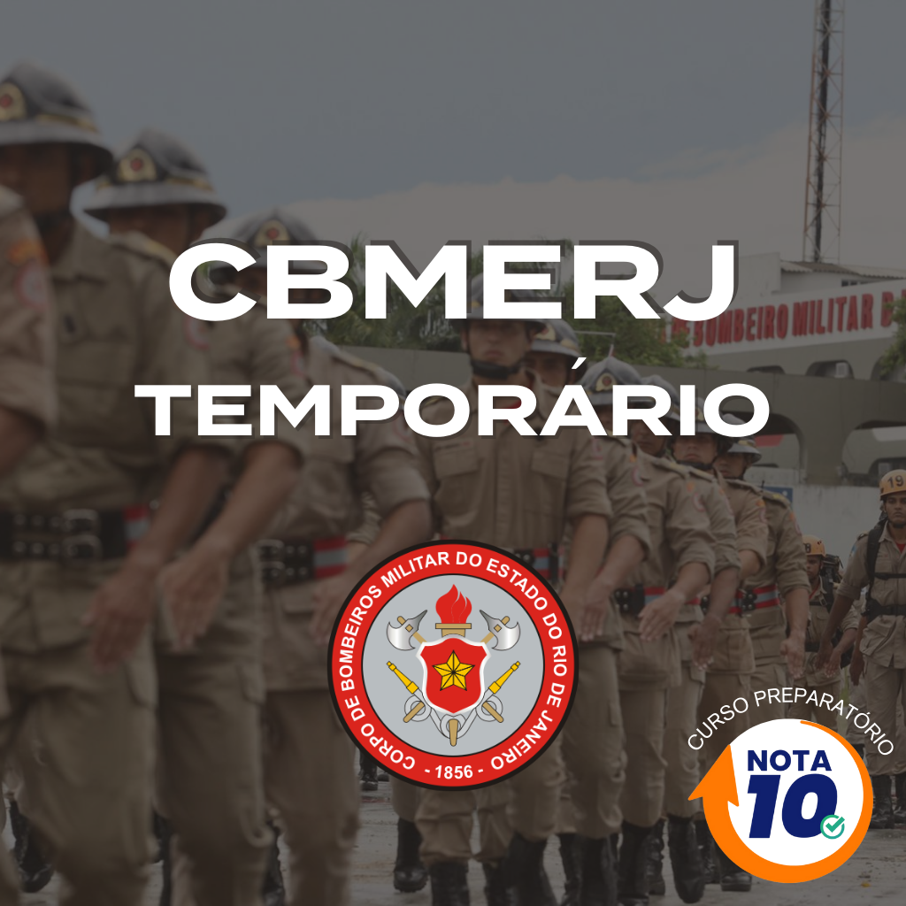 CURSO NOTA 10 RJ PREPARATÓRIO CBMERJ CURSO DE BOMBEIRO MILITAR RIO DE JANEIRO RJ